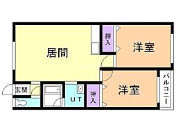 パークハイツ　Ｂ棟 1階/105