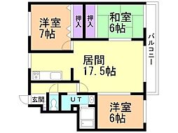 コーポラス倉本 2階/-