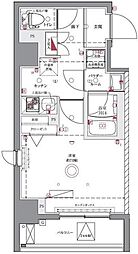 JR総武線 亀戸駅 徒歩10分の賃貸マンション 9階1Kの間取り
