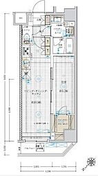 つくばエクスプレス 浅草駅 徒歩10分の賃貸マンション 3階1LDKの間取り