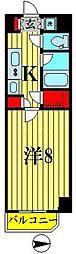 東京メトロ半蔵門線 住吉駅 徒歩5分の賃貸マンション 4階1Kの間取り