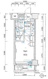 東京メトロ半蔵門線 清澄白河駅 徒歩9分の賃貸マンション 2階1Kの間取り
