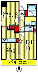 TheParkcross錦糸町レジデンス 1SLDKの間取図画像