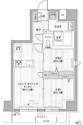 墨田区本所4丁目マンション 2LDKの間取図画像