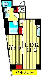 プレセダンヒルズ向島イースト 1LDKの間取図画像