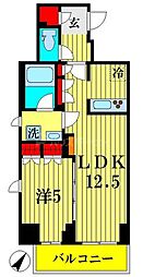 ブランシエスタ森下 1LDKの間取図画像