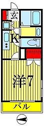 LexingtonSquare本所吾妻橋 1Kの間取図画像