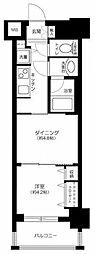 日神デュオステージ亀戸 2Kの間取図画像