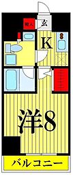 ティモーネ押上トゥーレ 1Kの間取図画像
