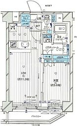 ジェノヴィア小村井 1LDKの間取図画像
