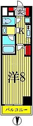 ハーモニーレジデンス錦糸町#001 1Kの間取図画像