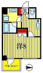 アビタ住吉 1Kの間取図画像
