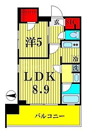 ステージグランデ錦糸町2 1LDKの間取図画像