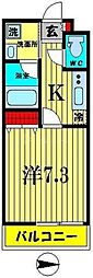PRINCE54 1Kの間取図画像