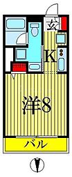 パークアクシス亀戸 1Kの間取図画像