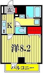 パティーナ本所吾妻橋 1Kの間取図画像