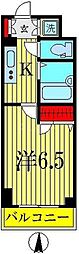 レジディア大島 1Kの間取図画像