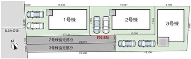 1号棟・配置図