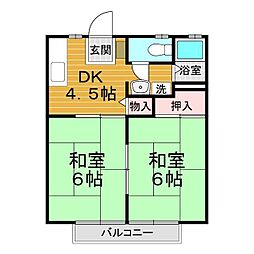 間取図画像 2DK
