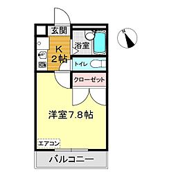 間取図画像 1K