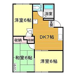 間取図画像 3DK