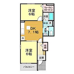 間取図画像 2DK