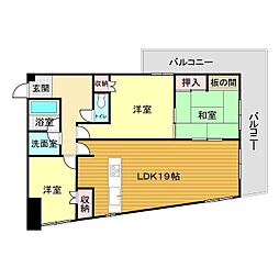 IMPERIAL 3LDKの間取図画像
