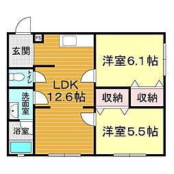 Avanti 2LDKの間取図画像