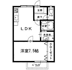 間取図画像 1LDK