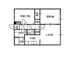 間取図画像 2LDK