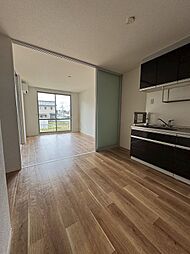 アプリコット 1階2DKのリビング/ダイニング
