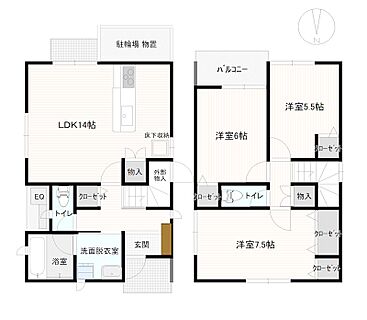 間取り：226077356495