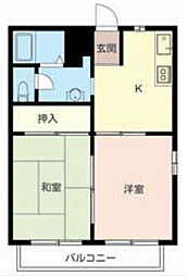 ファミールプラザ3 2Kの間取図画像