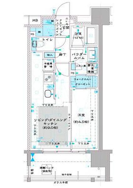 オーパスレジデンス中板橋 1006｜東京都板橋区中板橋(賃貸マンション1LDK・10階・35.37㎡)の写真 その2