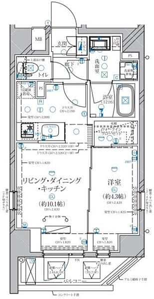 ディアレイシャス赤羽 903｜東京都北区赤羽1丁目(賃貸マンション1LDK・9階・36.80㎡)の写真 その2