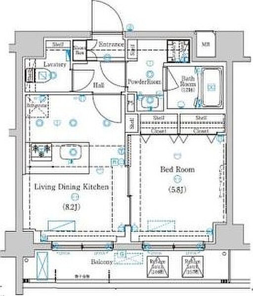 同じ建物の物件間取り写真 - ID:213108012460