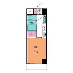 GP栄本町通り 5階1Kの間取り