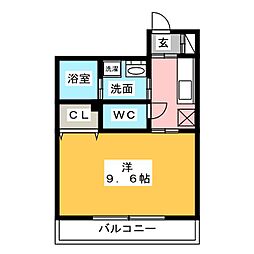 BERG大須 8階1Kの間取り