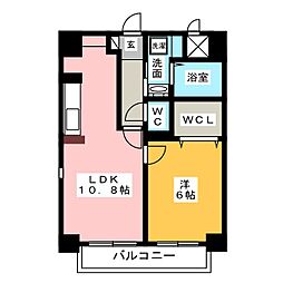 サンピアビータ 1階1LDKの間取り
