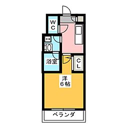 CAVANA新栄 9階1Kの間取り