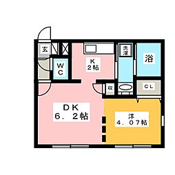 Branche上前津 3階1LDKの間取り