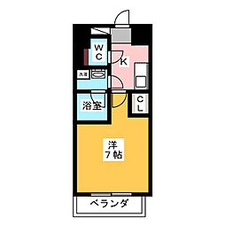 レジデンス東別院スクエア 1Kの間取図画像