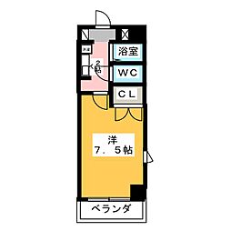 ジュネス東別院 1Kの間取図画像