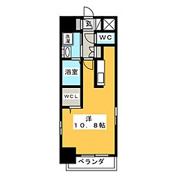 パークベア大須 ワンルームの間取図画像