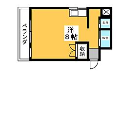 マザック千代田 ワンルームの間取図画像