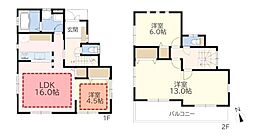 新座市野火止五丁目　中古一戸建 3LDKの間取り