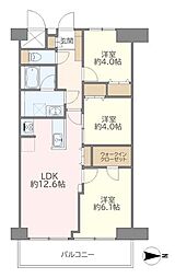 朝霞台ハウス 3LDKの間取図画像