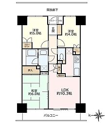 志木南パーク・ホームズ 3LDKの間取図画像