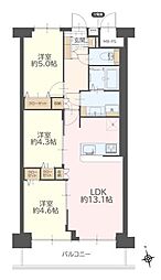 シャルム第2朝霞 3LDKの間取図画像