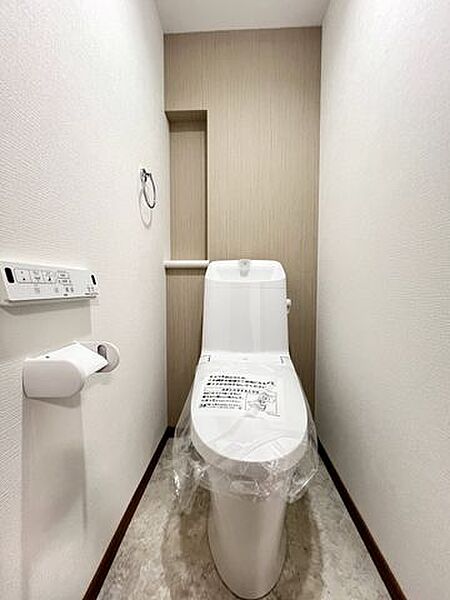 いつも快適・清潔な温水洗浄機能付トイレ。
